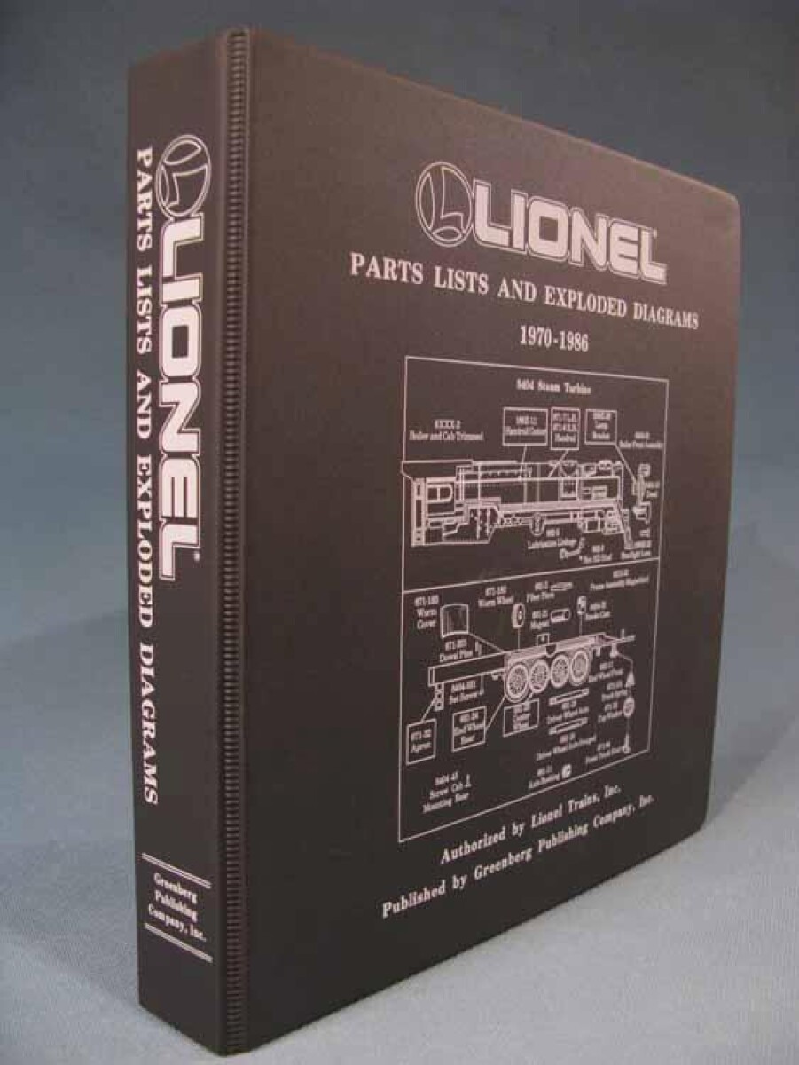 Lionel Parts List and Exploded Diagrams 19701986 [model train sets